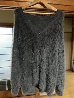 シャギーニットカーディガン