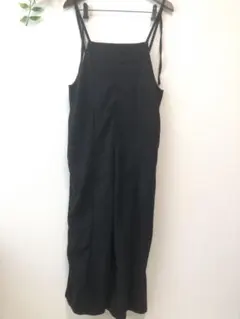 GRL グレイル　サロペット　オーバーオール　黒　パンツ　伸縮性のサムネイル