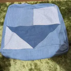 古着屋さんで見つけたような ユーズド加工のくたくた収納デニムザブトンの会