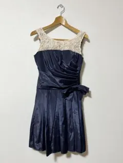 ASHILL（アシール）お呼ばれドレス 結婚式 二次会 パーティードレスネイビー