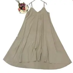 アーバンリサーチ サニーレーベル（F）Vネック キャミロングワンピース フレア