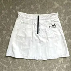BURBERRY GOLF ホワイトプリーツスカート　11号 L