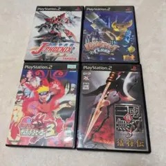 【最安値PS2ソフト4枚】ラチェット、 NARUTO, 三国無双3、機甲兵団
