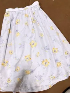 anysis 水色花柄 スカート