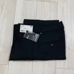 新品タグ付き　ユニクロ　WOMEN タックワイドパンツ　ブラック　M