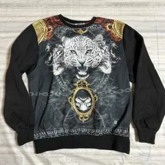 MIND BLOW XL 総柄 スウェット トレーナー 裏起毛 アニマル柄