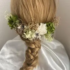 再販アメリカンフラワー髪飾り　成人式髪飾り　結婚式髪飾り　卒業式髪飾り