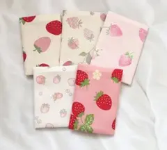 入園入学応援セール　5点セット　子供用ポケットティッシュケース　ミニサイズいちご
