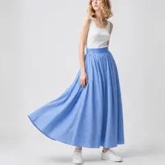 美品 RonHerman リネンコットンロングフレアスカート 付属ペチコート付きのサムネイル