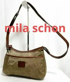 mila schon ミラショーン ショルダーバッグ 斜めがけ 総柄