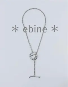 ＊ ebine アイコン ラリアット ネックレス 未使用品 ＊のサムネイル