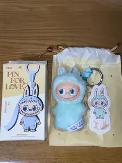 POPMART PIN FOR LOVE ぬいぐるみ ラブブ イニシャル 【I】