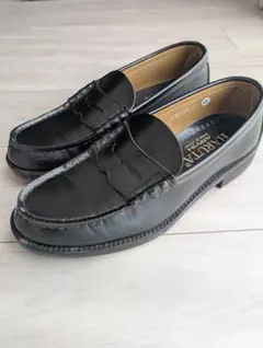 【26.5cm】HARUTA ブラックレザー ローファー