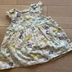 花柄ワンピース　ロンパース 70のサムネイル