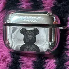 AirPods pro 2 3 イヤホンケース　ケース　ベアデザイン シルバー