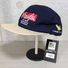 【新品タグ付】マークゴンザレス キャップ ネイビー×ベージュ 刺繍ロゴ フリー