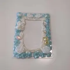 デコ硬質カードケース トレカケース 水色 ホイップデコ