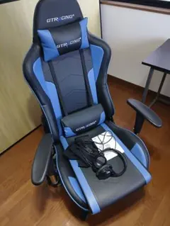 GTRACING ゲーミングチェア 青/黒