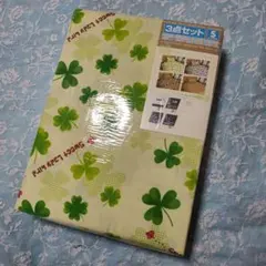 新品 四つ葉クローバー&てんとう柄 掛敷布団&枕カバー3点セット シングル