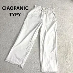 CIAOPANICTYPY ワイド パンツ ウエストゴム ゆったり フリンジ