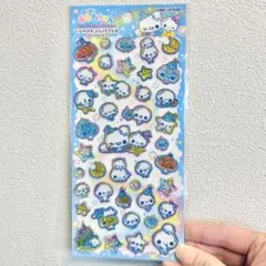 キャンディグリッターステッカー　ぷくぷくあわわちゃん　あわわちゃん