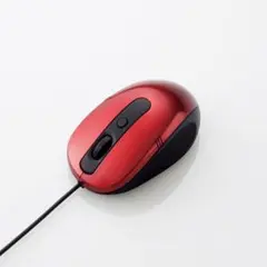 【美品】ELECOM 有線マウス M-Y4URRD レッド お買い得