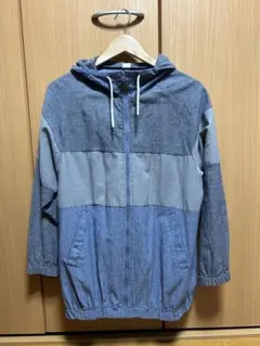 グレー系フード付きジャンパー M