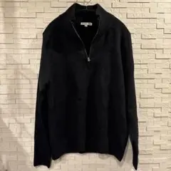 ユニクロ　JWA スフレヤーンハーフジップセーター　BLACK Lサイズ 黒