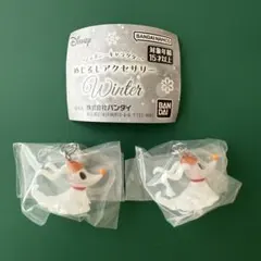 ディズニー キャラクター　めじるしアクセサリー winter 2個セット