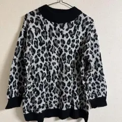 GU レオパード柄 ニット セーター