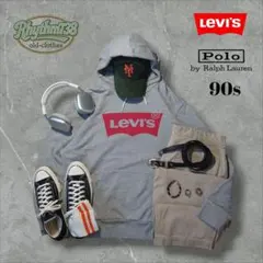 【王道人気】Levi’s ロゴパーカー × 90年代 Polo ツータックチノ