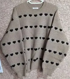 フリークスストア ライン柄ハート ニット
