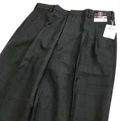 90'sビンテージ古着！GARDEN CLUB チェック柄ツータック スラックス