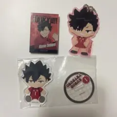 ハイキュー!! 黒尾鉄朗 グッズ3点セット アクキー ミニアクスタ マグネット