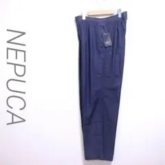 新品　美品NEPUCA デニムパンツ　ワイド　ウエストゴム　LLサイズ/E135