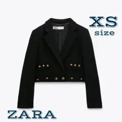 ZARA クロップド丈 ボタン付き ブレザー ジャケット セレモニー