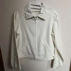 ELLEエル ジャケット 白 チェック サイズ38