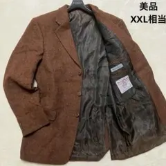 美品 XXL相当 ハリスツイード BARUTTI テーラードジャケット 裏地柄のサムネイル