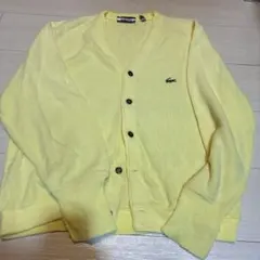 古着　70s IZOD LACOSTE カーディガン イエローのサムネイル