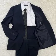 【美品】ONLY オンリー　ビジネススーツ　ウォッシャブル　ネイビー　背抜き　Lのサムネイル