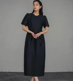 Ameri FLUFFY MACARON DRESS ブラック Sサイズ - メルカリ