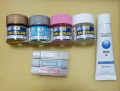 Mr.COLOR アクリジョン アクリル絵の具 8点セット