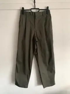GU チノキャロットパンツ　ユニセックス　オリーブ　S
