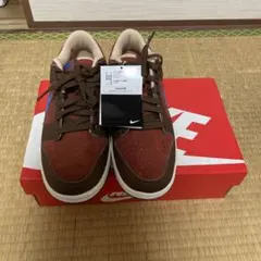 Nike Dunk Low スニーカー ブラウン/ブルー 新品タグ付き