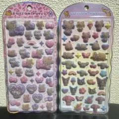 【新品】コットンパフィーシール サンリオ キティ 日焼け ギャル
