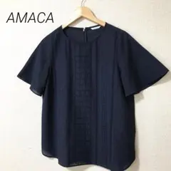 AMACA アマカ　刺繍　プルオーバー　ブラウスのサムネイル