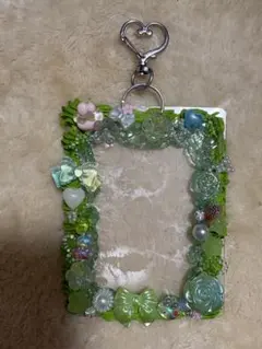 ホイップデコ トレカケースデコ 硬質カードケースデコ 緑 黄緑