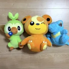 ポケモン ぬいぐるみ まとめ売り ヒメグマ サルノリ ワニノコ 大きめ