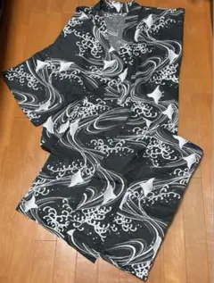 魚 波 流水 蜻蛉 綿紅梅 浴衣 - メルカリ