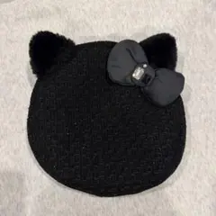 USJ　ユニバ　キティ　ベレー帽　ツイード　キラキラ　帽子　ストーン